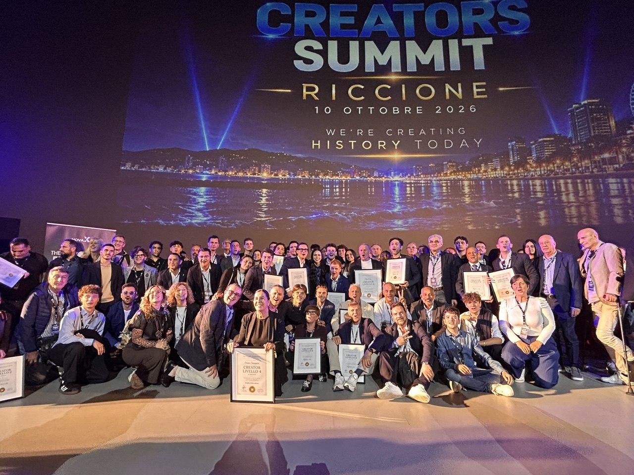 Il team al Creators Summit di Riccione